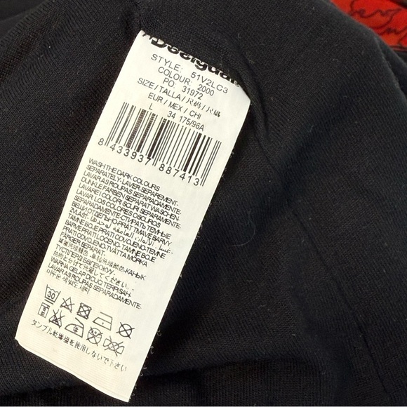 Desigual Christian Lacroix Black Mesh Dress Size L Floral ASO Katie Holmes - Picture 9 of 16